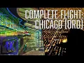 COMPLETE Takeoff Landing Dark Flight Ambience beginning at ORD T3 airport Attendant Call Dings