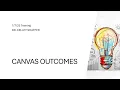 Training Canvas Outcomes Distance Education