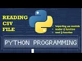 CSV FILE CREAING READING PYTHON CLASS-12