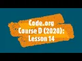 Course D 2020 Lesson 14