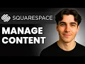 How To Add Edit And Remove Page Content In Squarespace Tutorial 2026