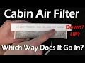 Toyota RAV4 2019-2025 Cabin Air Filter Change Air Flow Direction Should Arrow Point UP Or DOWN