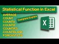 Statistical Functions in Excel Count CountA CountIf CountIfs CountBlank and Average Formula