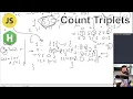 Medium FAILED Count Triplets Hackerrank javascript dictionaries