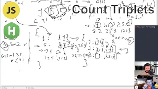 Medium FAILED Count Triplets Hackerrank javascript dictionaries