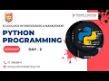 Day 2 Python Programming
