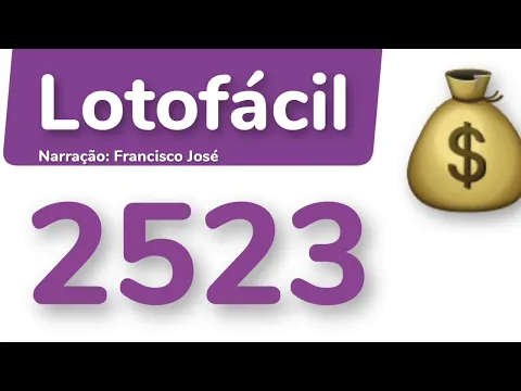 Download MP3 💰 Resultado Lotofácil 2523 Concurso 2523 17/05/2022 - Francisco José Bento