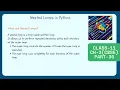Nested Loops in Python Part 30 Class 11 IP Ch 3 CBSE EaSY Explaination with example syntax
