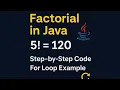 Java Program to Find Factorial of a Number Factorial Using For Loop in Java