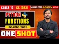 Class 12 CS Python Functions CBSE Computer Science 2026 Live Boards Preparation