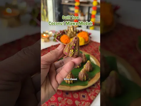 Guilt Free Coconut Mawa Modak || Ganesh Chaturthi Special