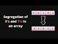 Segregate 0 s 1 s in an array-love Babbar 450 dsa cracker sheet Sort 01 array geeksforgeeks java