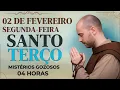 Lagu TERÇO DE HOJE - 02/02/2026 - SEGUNDA-FEIRA : MISTÉRIOS GOZOSOS - 04 HORAS