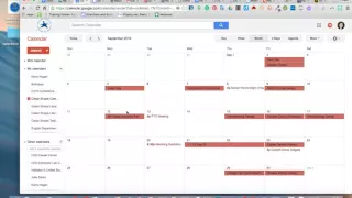 How to Print a calendar in Google