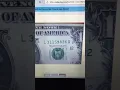 2009 one dollar bill San Francisco s frn ink error circulated banknote print error