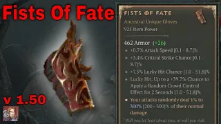 diablo iv unique items fists of fate gloves v1 5 0 