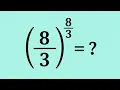 A Nice Exponent Simplification Maths Problem Calculator Not Allowed