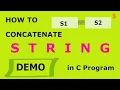 C PROGRAM STRCAT STR1 STR2 STIRNG CONCATENATE using C LIBRARY function FOR LOOP concatenate