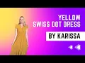 Yellow Swiss Dot Midi Dress