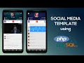 SOCIAL MEDIA TEMPLATE PHP MYSQL UNITY 3D