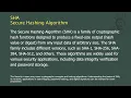 SHA - Secure Hashing Algorithm