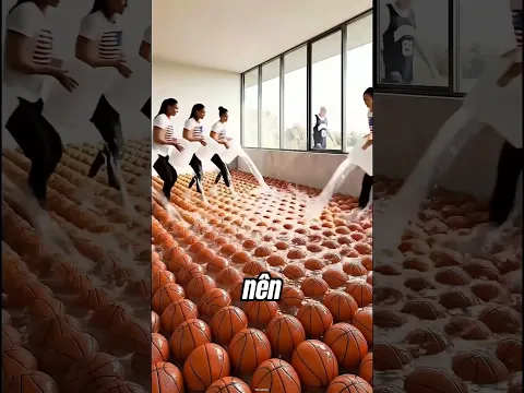 Lát sàn nhà bằng bóng rổ và cái kết...