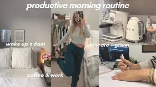 Download 6 am productive morning routine ☁️ work, grwm, current make up routine \u0026 get coffee MP3