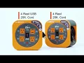 Link2Home Cord Reel 25 ft Extension Cord with USB - 16 AWG SJT Cable