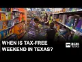 Tax-free weekend in Texas starts early August