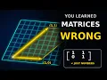 You Learned Matrices Wrong They Actually Move Space