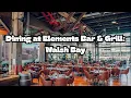 Dining at Elements Bar Grill Walsh Bay