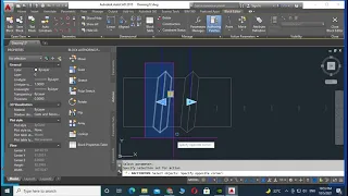 Autocad Block using Stretch Array parameters