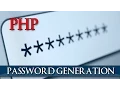 PHP Simple password generation script