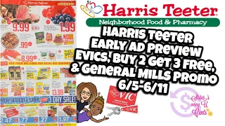 Harris Teeter Early Ad - EVICS General Mills Promo Buy 2 Get 3