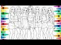 KATSEYE Coloring Pages How to Color KATSEYE Members