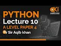 Python Lecture 10 Bubble Sort A level Computer Science 9618