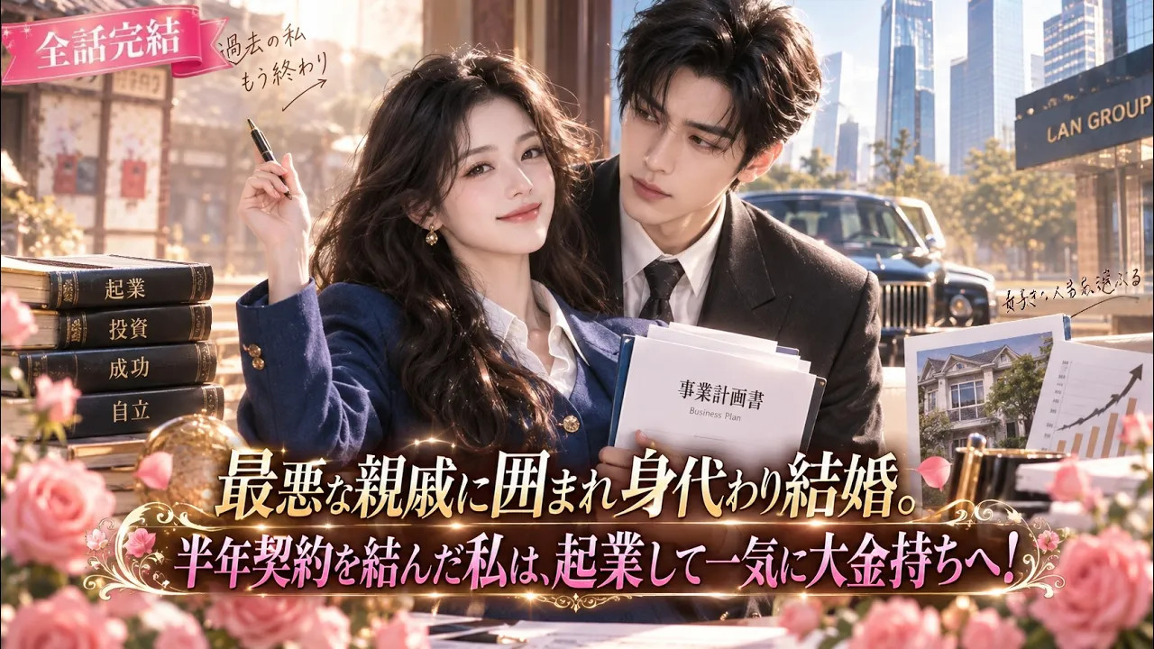 最悪な親戚に囲まれ身代わり結婚。半年契約を結んだ私は、起業して一気に大金持ちへ! 日本語字幕 無料全話