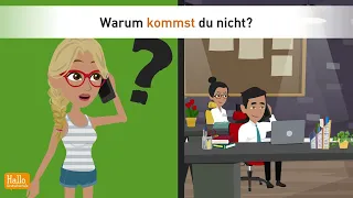 Warum lernst du Deutsch? 🤔 Heute lernst du "weil" — und warum das Verb dabei ans Ende wandert.