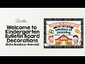Bring Cheer to the Classroom with Boho Rainbow Welcome to Kindergarten Bulletin Board Decor