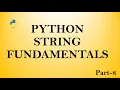 String Formatting Python String Fundamentals Python Language
