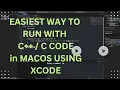C code compilation on MACOS using XCODE