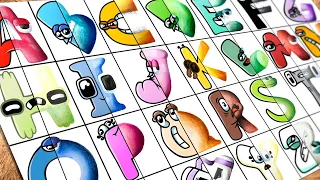 Drawing Alphabet Lore Cartoon VS Realistic A-Z How to draw Alphabet Lore MEME
