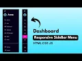 Build A Responsive sidebar Menu HTML CSS and JavaScript