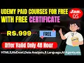 TOP FREE Udemy Courses with Certificate 9 Courses - Don t Miss Out 2 Day Deal