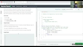 Compare two linked lists - Hackerrank