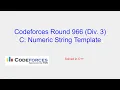 Numeric String Template - Codeforces Round 966 Div 3 Problem C Solution