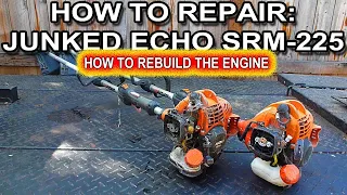 How To Rebuild The Engine In An Echo SRM225 String Trimmer