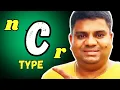 How to write Combination in Word - nCr nPr