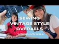 DENIM OVERALLS SEW-ALONG Making design changes to a basic pattern sewing a vintage inspired pair