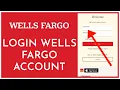 How to Login Wells Fargo Account 2021 WellsFargo Online Banking Login wellsfargo com Login